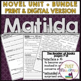 Matilda by Roald Dahl Novel Study