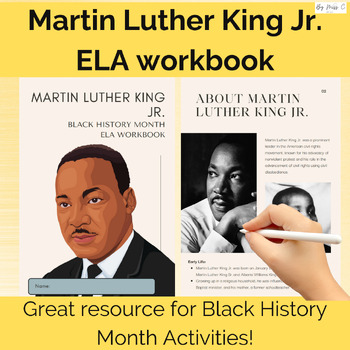 Preview of Martin Luther King Jr - ELA reading and writing workbook