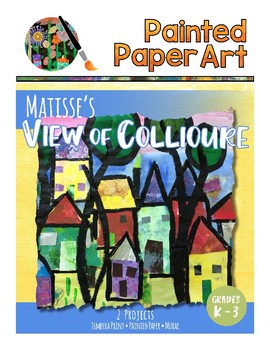 Art History Lessons: View of Collioure Matisse Trees and Mixed Media Mural