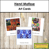 Henri Matisse 3-Part Art Cards - Famous Artist - Montessori