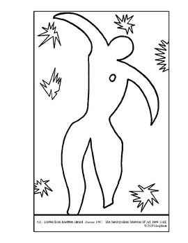 insluiten vrede verdamping Matisse, Henri. Icarus. Coloring page and lesson plan ideas | TPT
