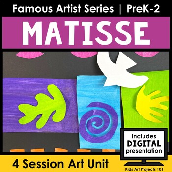 Preview of Henri Matisse Abstract Art Project Famous Artist Elementary Art Lessons K-2