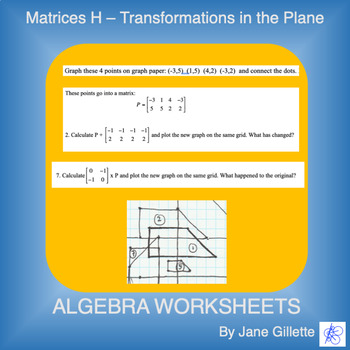 Preview of Matrices H - Transformations in the Plane