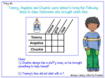 logic puzzles for first grade by catch my products tpt