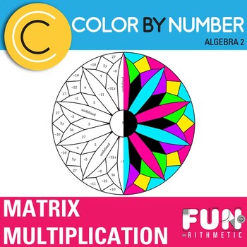 Preview of Matrix Multiplication Color by Number