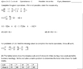 Matrix Operations Addition, Subtraction, Scalar Multiplica