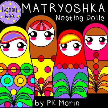 Preview of Matryoshka Russian Nesting Dolls Clip Art