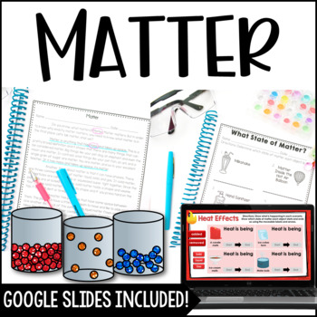 Preview of Matter & Changing States of Matter with Digital Science Activities Included