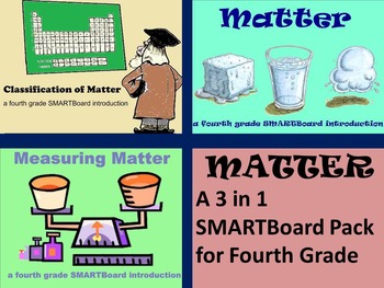 Preview of Matter -  A Fourth Grade 3 in 1 SMARTBoard Pack