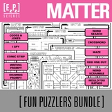 Matter Activity Bundle | Puzzle Challenges and Word Games 