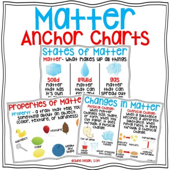 Properties Of Matter Anchor Worksheets Teaching Resources