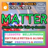 Matter Atoms & Periodic Table Google Slides Notes Activiti