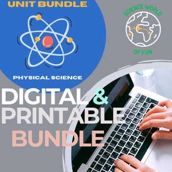 Preview of Matter Atoms & Periodic Table Notebook Bundle | Google Slides & Printable