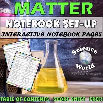 Preview of Matter Atoms Periodic Table of Elements Activities | Physical Science Notebook