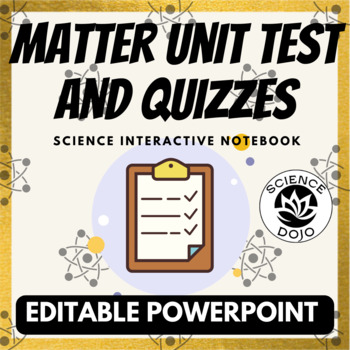 Preview of Matter, Atoms & Periodic Table of Elements Test | Matter Unit Assessment