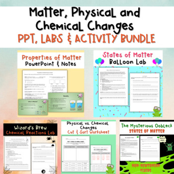 Preview of Matter BUNDLE | States of Matter | Physical and Chemical Changes and More!