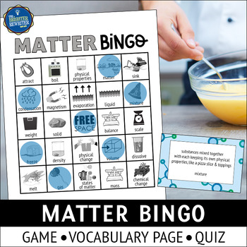Preview of Matter Bingo Game