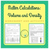 Matter Calculations: Volume and Density (harder version)