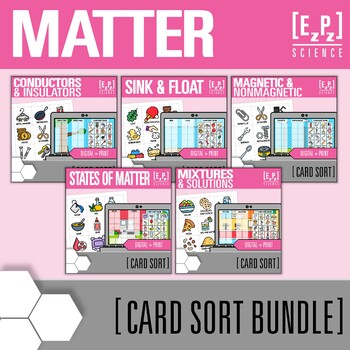 Preview of Matter Card Sort Bundle | Digital and Print Science Card Sorts