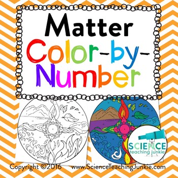 Matter Color-by-Number by Science Teaching Junkie Inc | TpT