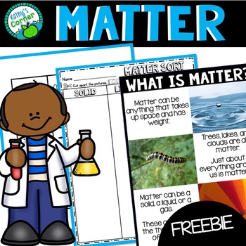 Preview of States of Matter Sorting Solids, Liquids, Gases - Freebie!