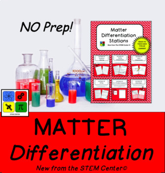 Preview of Matter Differentiation Stations - Distance Learning Friendly