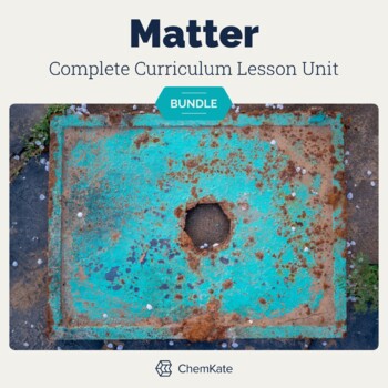 Preview of Matter Editable Full Chemistry Lesson Bundle | Print and Digital