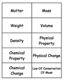 Matter Flashcards, Middle school Science, 6-8 Science