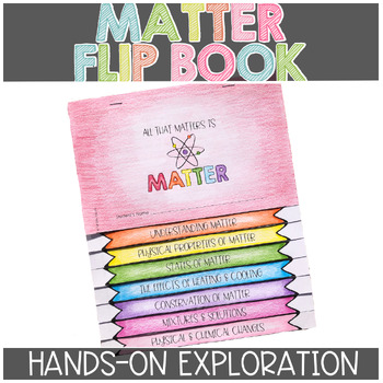 Preview of Investigating Matter Properties of Matter Changes in Matter Flip Book Activity