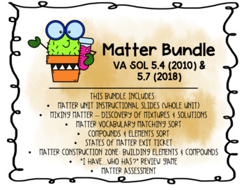 Preview of Matter Bundle - 5th Grade VA Science SOL 5.7