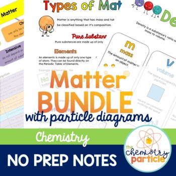 Preview of Matter Guided Notes Bundle | High School Chemistry