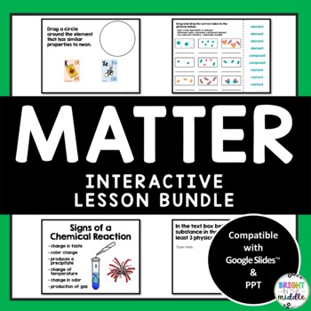 Preview of Matter Interactive Lesson Unit