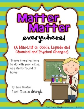 Preview of Matter, Matter Everywhere! {A Science Unit on Matter}