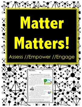 Preview of Matter Matters - GAS - Science // States of Matter // Reading Comprehension
