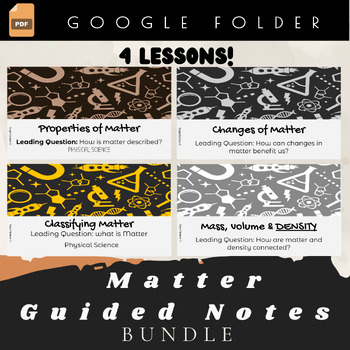 Preview of Matter Mega Bundle Slide show and Guided Notes