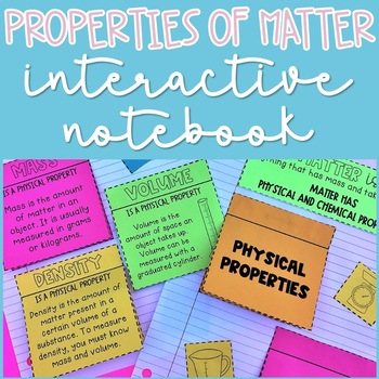 Preview of Properties of Matter Interactive Notebook