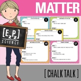 Matter Review Activity | Chalk Talk Drawing Science Task Cards