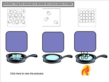 Preview of Matter Review SmartBoard Lesson