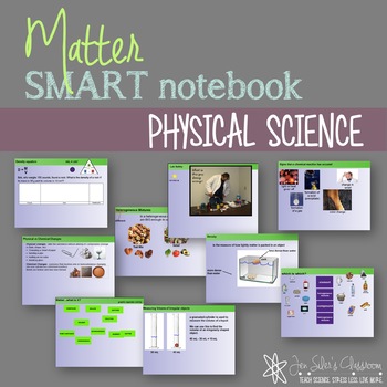 Preview of Matter SMARTnotebook notes