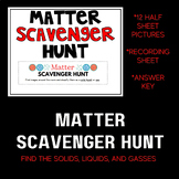 Matter Scavenger Hunt - Solid, Liquid & Gas (states of matter)
