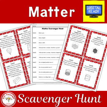 Preview of Matter Scavenger Hunt with foldable