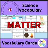 Matter Science Vocabulary Cards