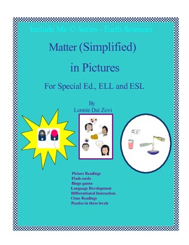 Preview of Matter (Simplified) in Pictures for Special Ed., ELL and ESL Students