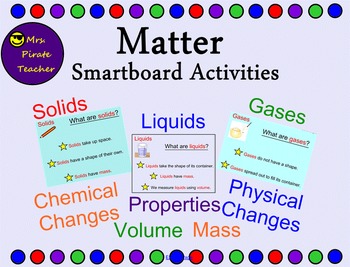 Preview of Matter Smartboard Lessons and Activities