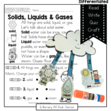 Matter : Solids, Liquids, and Gasses - Literacy and Craft