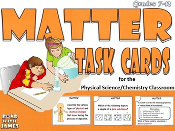 Preview of Matter: Task Cards
