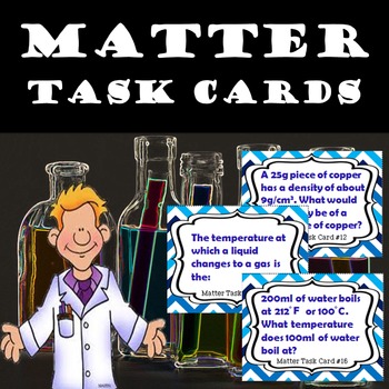 Preview of Matter Task Cards