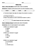 Matter Test and Review Sheet