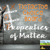 Matter TicTacToe Choice Board Extension Activities