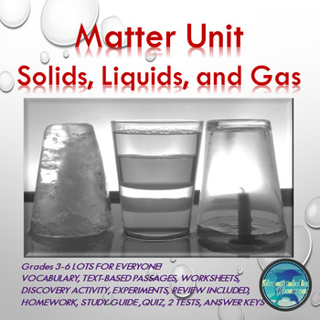 Preview of States of Matter Unit Kids Love!